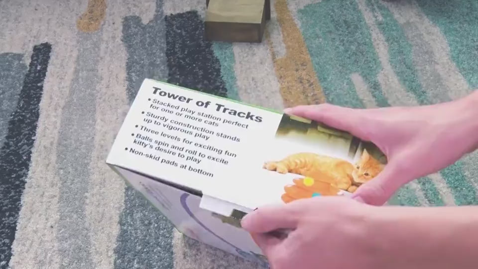 Pet interactive toy cat four-layer turntable pet p